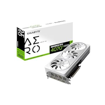 GIGABYTE Placa de vídeo GeForce RTX 4070 Ti Super AERO OC 16G, 3 ventoinhas WINDFORCE, placa de vídeo GDDR6X de 16 GB 256 bits, GV-N407TSAERO OC-16GD