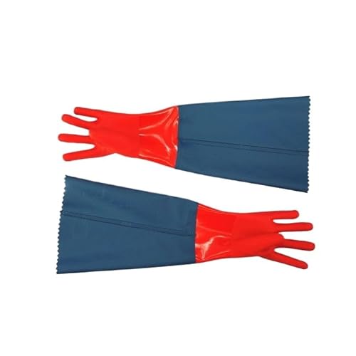 MWAHJU Guantes De Limpieza Guantes de limpieza for lavar ropa, guantes de goma resistentes al invierno, guantes de cocina de cuero y plástico gruesos for lavar platos, 2 uds. Para Uso DoméStico