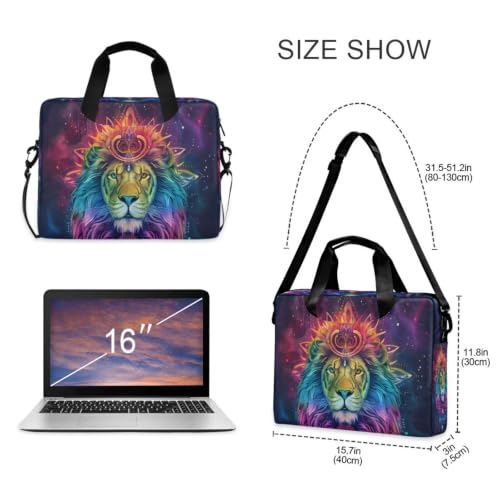 Bolsa para portátil compacta de dragón morado con bolsillo exterior y correa hombro 5