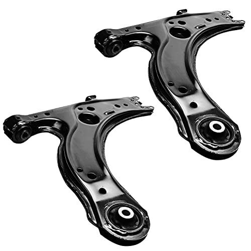 Image of Detroit Axle - 8pc Front End Suspension Kit for 2001-2010 VW Beetle 2003-2005 Golf 2001-2005 Jetta, Struts & Coil Spring Lower Control Arms Sway Bars Lower Ball Joints Replacement Struts Shocks