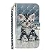 IVY P40 Lite 3D Wallet Case Flip Cover for Huawei P40 Lite/Nova 6 SE Case - Cat