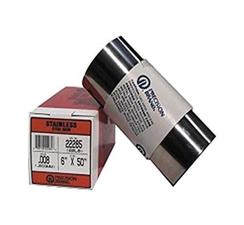 Precision Brand 16A18 Steel Shim Stock, 6? x 100? Roll, Low Carbon 1008-1010 Steel, 0.018?