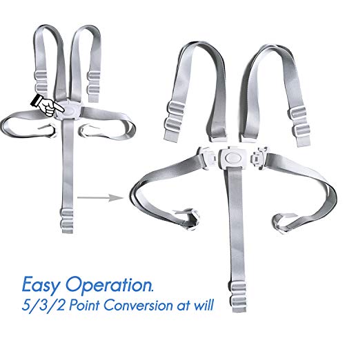 Fitzulam - Cinghie di sicurezza per seggiolone, 5