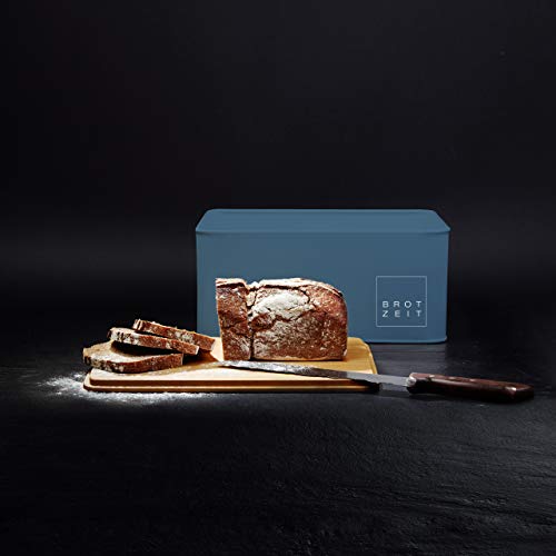 Brotkasten Lumaland Cuisine mit Bambusdeckel aus Metall