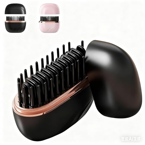 Mini plancha alisadora portátil para cabello recargable miniatura 1
