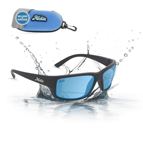 Image of Hobie Snook Men's Polarized Wrap Sport Sunglasses - Large Fit, Full-Coverage, Floatable Frames, Multiple Lens Options