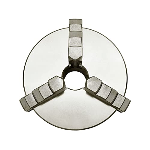 6'' 3 Jaw Lathe Chuck Self Centering Hardened Plain Back Inside Outside Jaws #TOP3
