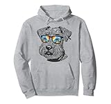 schnauzer miniature schnauzer cane schnauzer con occhiali da sole felpa con cappuccio