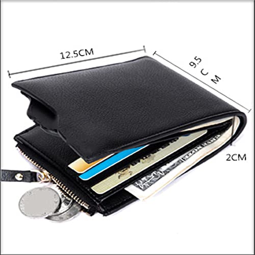 Carteiras masculinas, carteiras com proteção RFID, carteiras dobradas, carteiras ultrafinas, couro s