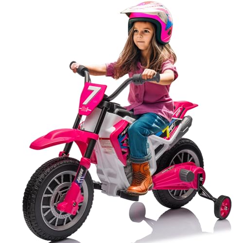 Image of JOYLDIAS Kids Motorcycle, 12V7A Battery-Powered Ride On Motorcycle for Kids
