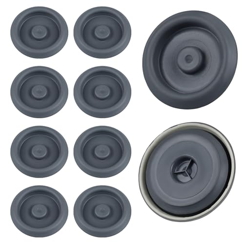 Suysion Bouchon de Carrosserie 40 mm – Lot de 10 Gris | Bouchons Sous Châssis étanches en Caoutchouc Compatible Audi VW Seat Chassis | Pour Trous de Plancher et...