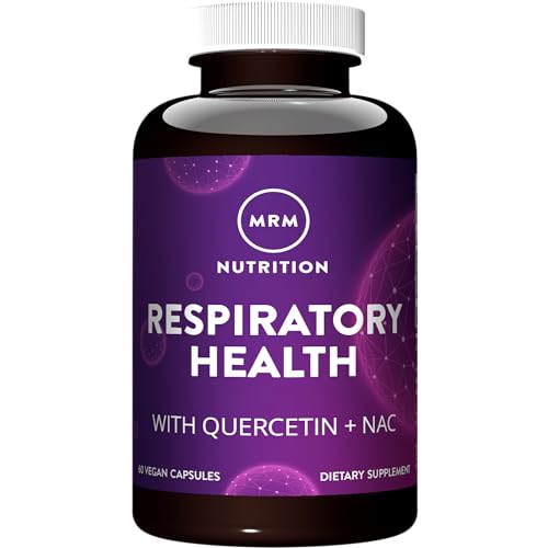 MRM Respiratory Health with Quercetin + NAC - For Women & Men - Lung & Respiratory Support, Liver & Mitochondrial Health, Cellular Antioxidant Defense, Vegan, Non‑GMO & Gluten‑Free - 30 Servings