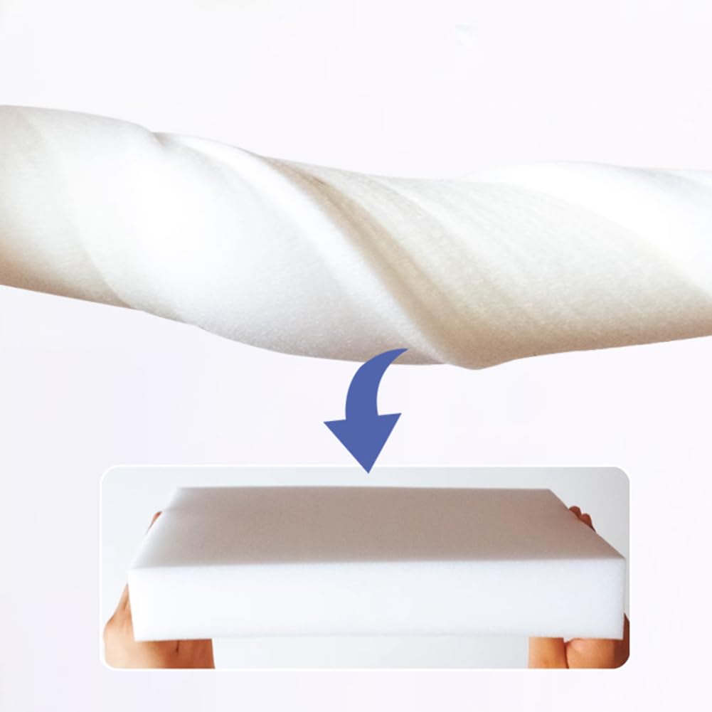 Espuma para Tapicería Blanco, Plancha de Espuma a Medida Densidades 50kg/m³, Espuma Multiusos para Tapizar, Ideal Como Repuesto de Cojín de Sofá, Asientos (Espesor 8-120x40cm)