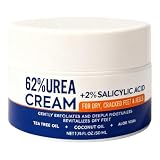 Crema para pies con urea, crema reparadora para talones agrietados, suaviza y elimina callos, ligera y no grasa, ideal para piernas agrietadas, cuerpo, mujeres, hombres, hogar, viajes.