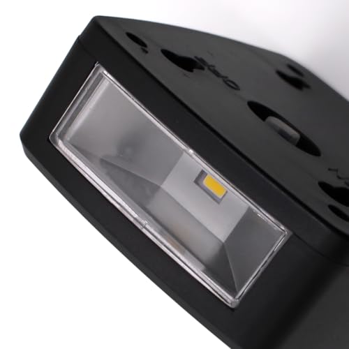 Kit 6 Arandela Solar Slim 2 Focos Luminária Parede Luz Quente