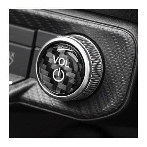 Autocollants bouton volume Mustang GT 2024-2025 pour protéger la console centrale carbone - 4