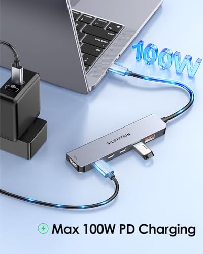Hub USB C HDMI 4K@60Hz, PD 100W, 10Gbps Adattatore USB C USB 3.2 Gen 2, Docking Station per MacBook Pro 2025-2016, Nuovo Mac Air, iPhone 17 Plus Pro Max e Altro (CE37) - Hub USB - Immagine 3