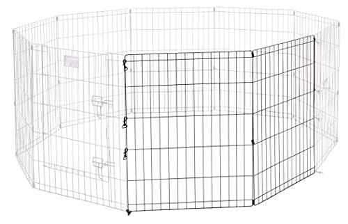 Dog Trust Universal Pet Playpen 2-Panel Extension Kit | Fits Metal 30-Inch Dog Pens | Kit Measures 30H x 47.50W Inches | includes 4 Thumb Snaps, 2 Ground StaDog Trusts (B09GM59FHX) Amazon Price History, Amazon Price Tracker