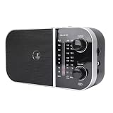 ASHATA Tragbares AM-FM-SW-Radio, Retro-Hand-Bluetooth-Lautsprecher, Wiederaufladbares...