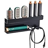 Curling Iron Holder Wall Mounted, Hair Tool Organizer, Hair Straighteners Holder Styler Accessories Metal, Hairdryer Holder for Bathroom, Flat Iron Holder for Vanity Bedroom Bathroom Barber Shops