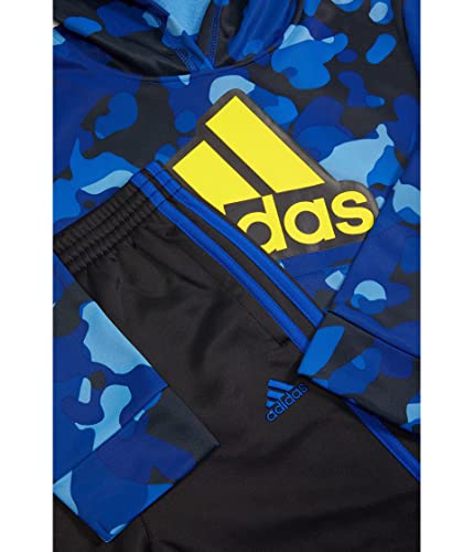 adidas boys Long Sleeve Camo Fleece Hooded Pullover Set2