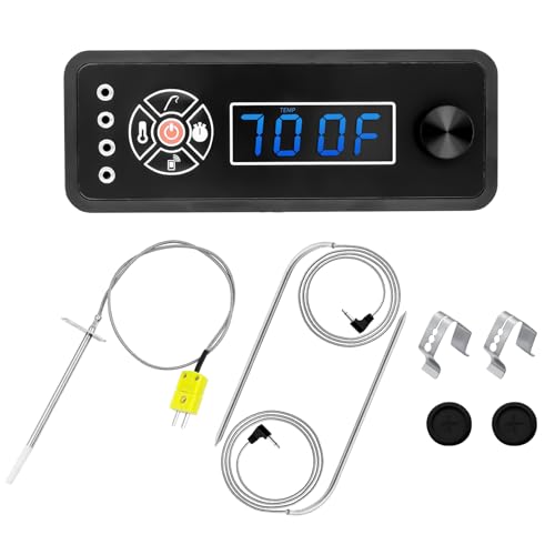 Non-WiFi Control Panel Meat Probes Temperature Sensor Replacement Kit for Masterbuilt Gravity Series 560/800/1050 Digital Charcoal Grill+Smoker Parts Include: Controller 2 Meat Probes Temp Sensor