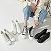 Uoidru High Top Sneakers for Women Canvas Shoes White Canvas High Tops Women Casual Shoes Lace Up Fashion Sneakers (Black,US7.5)