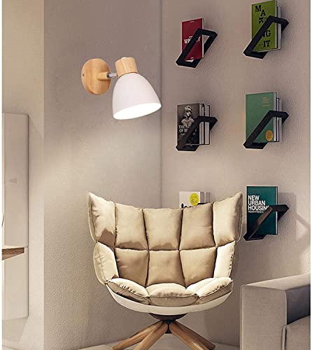 Aplique de pared nórdico orientable blanco WQHPLMD iluminación LED dormitorio y salón 6
