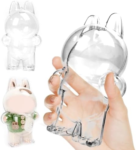 Protective Display Case Compatible LABUBU Doll - Crystal Clear Ac...