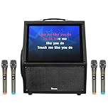 Mr Entertainer Digibox Pro. Portable Touch Screen Karaoke Machine and Media Player (4 x Wireless Microphones)