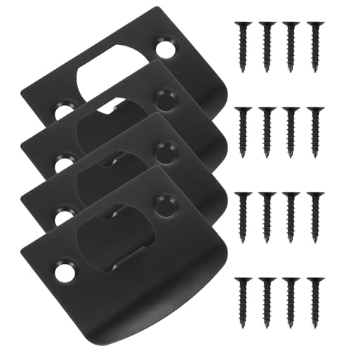 SOLUSTRE 4 Piezas De Kit De Restauración De Marcos Para Puertas De Rv Tipo D - Construcción De Cerrojo Completo Con Pestillo Extendido Para Tornillos De Entrada De Hogar, Placas De