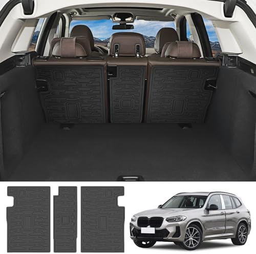 WDYOYS All-Weather Cargo Mat & Backseat Cover For 2023-2025 BMW X1 – Trunk Liner + Backrest Protectors - View #7