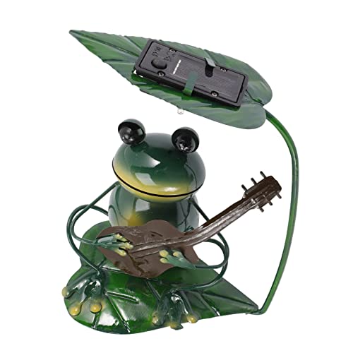 Osaladi Solar Decorative Lights Solar Lights Outdoor Wall Lights Decor Outdoor Stakes Frog Sculpture Frog Solar Lantern Landscape Stake Light Garden Decorative Light Garden Stake Lamp #TOP6