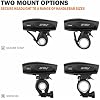 BV Bike Lights, Super Bright with 5 LED Bike Headlight & 3 LED Rear, Bike Lights for Night Riding with Quick-Release, Waterproof Bicycle Light Set, Bike Accessories, Bicycle Accessories, Flashlight