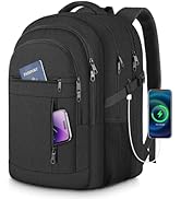 Extra Large Travel Backpack, 17 inch Laptop Backpack for Men Women with USB Charging Port, Anti T...