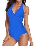 Materiales acogedores: este traje de baño para mujer está hecho de elastano, suave, transpirable, agradable al tacto. Ligero y no se decolora fácilmente