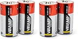 VELAMP LR20/2BP Pila alcalina LR20, D, Torcia,1,5V-Blister da 2 Pile, Rosso (Confezione da 2)