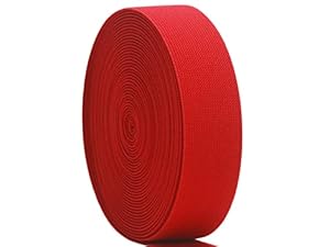 JESEP 3,8 cm rotes Strick-Gummiband