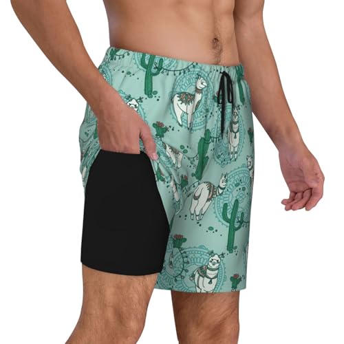 Maillot de bain pour homme avec doublure de compression short de plage - 2