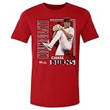 500 LEVEL Chase Burns Cincinnati Card Style Men's Cotton T-Shirt (Red, L)