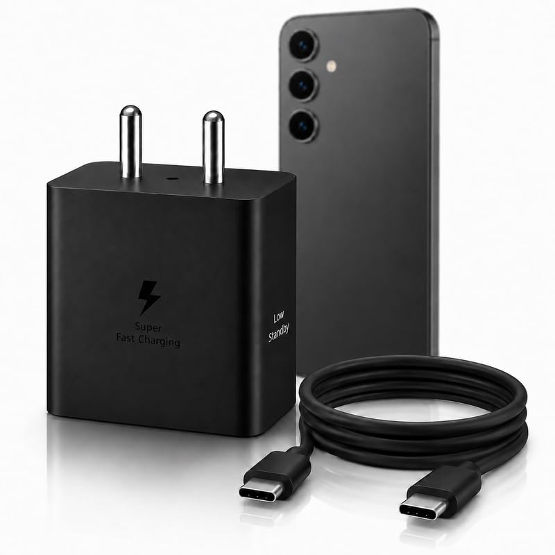 Image of 45W Fast Charging USB-C Adapter with 1 Meter Type-C Cable Charger Compatible with Samsung Galaxy S26|S25|S24|S23 Ultra |Z Fold5|Z Fold6|Z Fold8|Z Flip5|Z Flip6| Z Flip5|S11|S10|S9 Tab Series