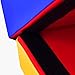 Goplus Mailbox Tumbling Mat, Gymnastics Vaulting Box w/Detachable Mat, Carrying Handle, Premium PU Leather, Portable Jumping Tumbling Aid Trainer for Kids Home Gyms Exercise (Red+Blue+Yellow)