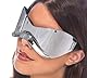 Chaks - Brille Alien Silber, verspiegelte Gläser im Space Design, Futuristisches Accessoires für Karneval, Festival