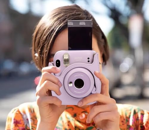 Funda Pocoukate para Fujifilm Instax Mini 12, 11, 9, 8 en cuero PU negro miniatura 6