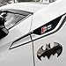 Fan Emblems Batman 3D Car Badge - 1989 Batwing Logo (Black Chrome: 3.8 x 1.8 x 0.2 inches)