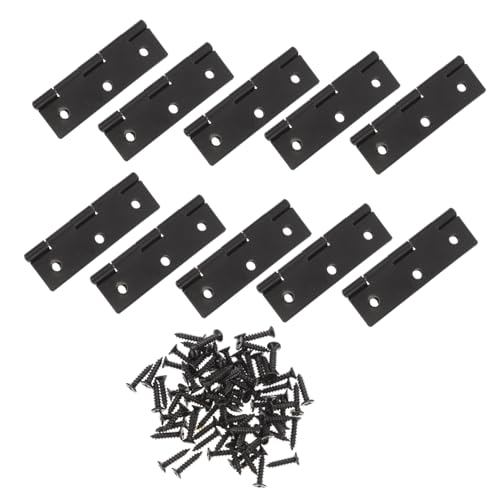FUTUREORYY 10個 アイアン木箱用ヒンジ 静音転 キャビネット家具ドア用耐久性アイアン丁番