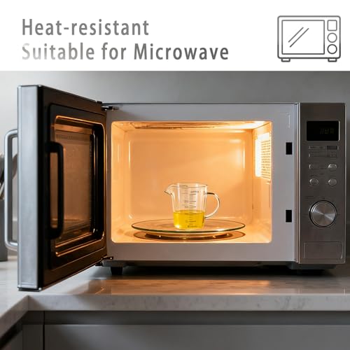 BCnmviku Glass Measuring Cup 250ml 1Cup High Borosilicate [Insulated Handle | V-Shaped Spout]For Prepping Baking and Cooking Preheated Oven Dishwasher Freezer and Microwave Safe by BCnmviku - Used condition - Image 6
