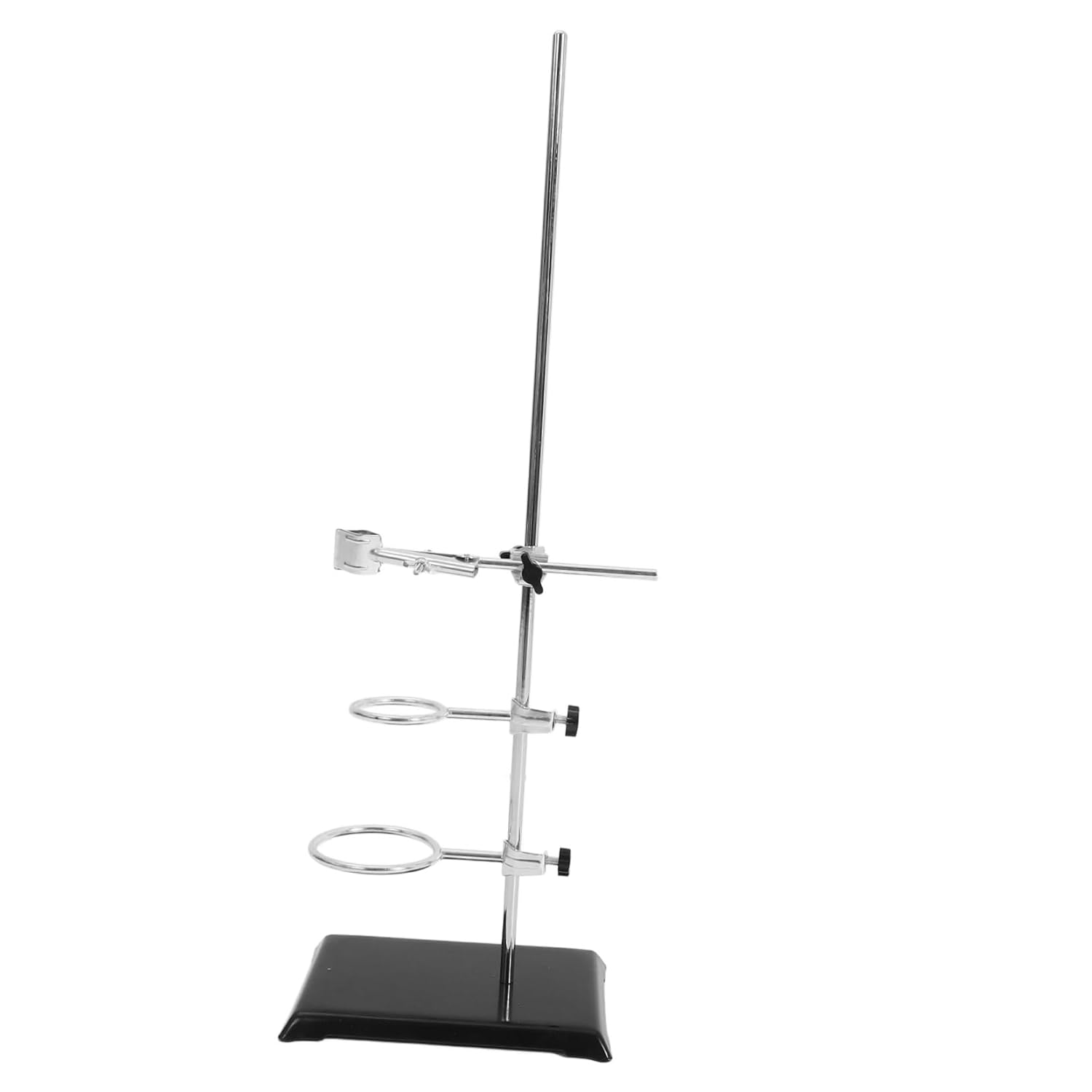 Luxshiny Laboratory Metalware Stand Clamp for Chemistry Experiments Support Stand Exceptional Stability for Filtration and Heating Science Labs