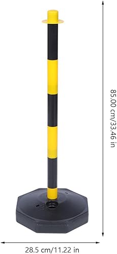 Miniatura 2 de Puntal de plástico para poste de tráfico Delineador de poste de tráfico, 2 piezas, barra de estacionamiento portátil, bloqueador de entrada,
