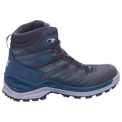 LOWA Damen Wanderschuhe Ferrox GTX Mid Ws 320679 Anthrazit/Rauchgrün 41